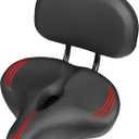 Oversized Bike Seat for Peloton Bike & Bike+, Comfort Seat Cushion Compatible with Peloton, Road or Exercise Bikes, Bicycle Wide Saddle Replacement for Men & Women, Accessories for Peloton