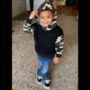Size 2-6 Years Toddler Boys Color Block Hoodie Sweatshirt Tops Kids Boys Casual Long Sleeve T-Shirts Tops Camo