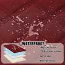 Smiry Waterproof Dog Bed Cover Blanket 30x53, Soft Reversible Pet Blanket, Washable Leakproof Cats Dogs Couch Cover for Sofa, Couch, Furniture, Wine Red/Beige