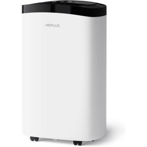 AIRPLUS 1500 Sq Ft Dehumidifier for Home and Basement, 30 Pint Portable Dehumidifiers with Drain Hose for Large Room, Quiet Sleep Mode Dehumidifier for Bedroom, RV De humidifier for Inside Camper, White
