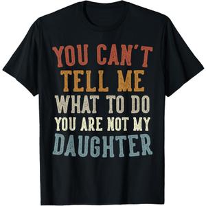 Funny Father's Day Dad Gifts From Daughter Daddy T-Shirt (Black), M