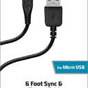Lot of 2 (4 Foot Sync& Charge Cable And 6 Foot Silicone Rubber Sync& Charge Cable)