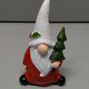 Tetaybon Christmas Gnomes 5.5" Xmas Tree Statues Figurines Decors Handmade Elf Scandinavian Tomte Gnome Statue for Decor Gift - Christmas' Party Home Figurine Decorations