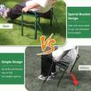 seasky Foldable Garden Kneeler and Seat, Anti-Tipping Gardening Bench Widened Thick Soft Kneeling Pad, Heavy Duty Gardening Stool with Tool Bag,Gardening Gift for Women