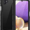 Lanhiem for Samsung Galaxy A32 5G Phone Case, IP68 Waterproof Dustproof Case, Built-in Screen Protector, Heavy Duty Full Body Protective Phone Case for Galaxy A32 5G, Black/Clear