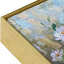 Floating Frame for 16x24 Canvas Paintings, DIY Metal Canvas Frame with 1.5" Deep, Modern Floater Frame for Oil Paintings Portrait Landscape Living Room Bedroom Home Office Wall Art Decor (Gold)