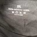 2 Pack 100% Merino Wool T-Shirt for Men, Wool Short Sleeve Slim Fit Base Layer, Breathable Lightweight Undershirt (XX-Large, Black)