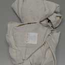 jinchan Short Linen Curtains 63 Inch Length 2 Panels Set Window Curtains for Living Room Bedroom Light Filtering Farmhouse Drapes Aesthetic Decor Kitchen Drapes, Back Tab, Linen Natural, 50W x 63L (#Beige)