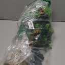 [ 12 Modes & Timer] 24 Inch Realistic Tabletop Christmas Tree Small Christmas Tree with 50 Warm White&Colored Lights Battery Red Berries Pine Cone Burlap Base Indoor Home Table Christmas Decorations (Cyan and White)