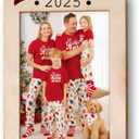 2025 Christmas Ornament Picture Frame - Wooden Portrait Photo Frame Ornaments - Picture Frame Ornament For Tree - Merry Christmas Ornaments With Picture Insert - Christmas Gift For Family, Friends