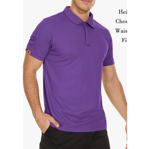 V VALANCH Mens Polo Shirts Short Sleeve Moisture Wicking Golf Polo Athletic Collared Shirt Tennis T-Shirt Tops 2XL