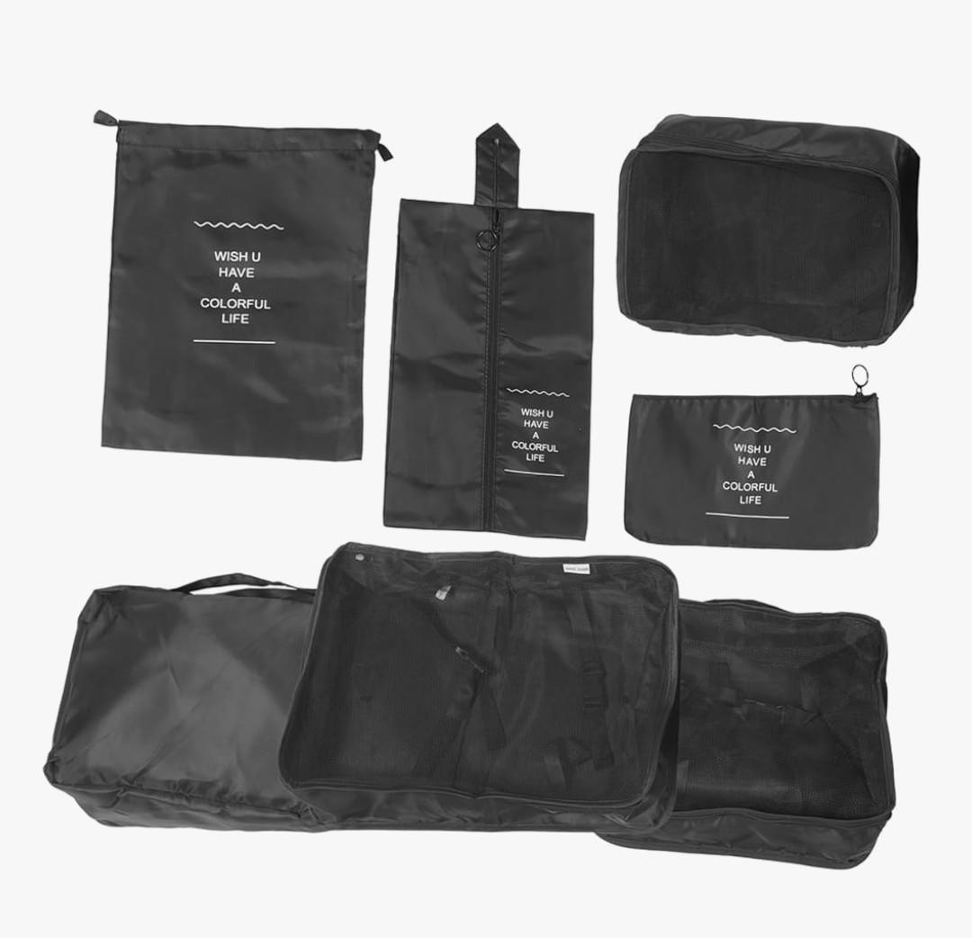 1set Travel Laundry Bags Lightweight Luggage Organizers for Clothes Shoes and Toiletries for Business Trips Vacations and Camping Black 1set Travel Laundry Bags Lightweight Luggage Organizers for Clothes Shoes and Toiletries for Business Trips Vacations and Camping Black
