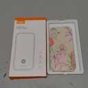 Silicone Phone Case for iPhone 16 Compatible with Magsafe, Boho Retro Modern Vintage Cute Lily Floral Flower Spring Summer Designer Shock Proof Heavy-Duty Protection for Women Girls Men (White)