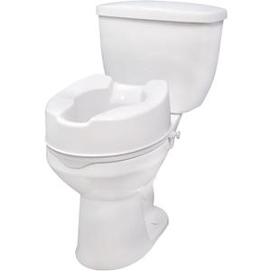 Drive Medical 12066 Premium Raised Toilet Seat, Standard Seat, White