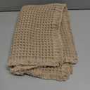 ZALL Tan Waffle Bath Mat,Super Absorbent Non Slip Bathroom Rug,Brown 17x24inch,Machine Washable Ultra Soft Floor Mats