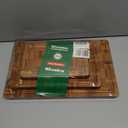 Riveira Bamboo End Grain Wood Cutting Board  Versatile And Durable: Set Of 3 Pcs Wooden Cutting Boards  Natural Wooden Cutting Boards For Kitchen Set  Complete Bamboo End Grain Cutting Board