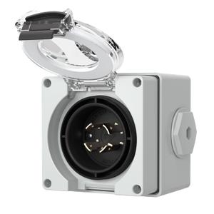 STARELO 20 Amp Power Inlet Box NEMA L14-20P Generator,125/250 Volt,Outdoor dustproof and Weatherproof for generators, Welding Machines, etc.ETL Listed.(NEMA L14-20P Box)