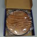 Farmhouse Oak 10" Lazy Susan Turntable Organizer for Cabinet, Round Wooden Lazy Susan Organization and Storage for Dining Table, Pantry, Kitchen, Countertop, Cupboard,Home Decor, Walnut Wood