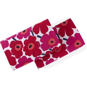 Marimekko - Pillowcase Set, Cotton Percale Bedding, Smooth & Cool Home Decor (Mini Unikko Red, Standard)