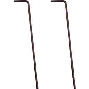 2 PCS 2mm L Shaped Long Arm Repairing Tool Ball End Hex Key Wrench