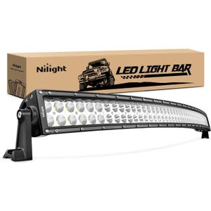 Nilight LED Light Bar 42Inch 240W 16800LM Curved Spot Flood Combo Driving Lamp Roof Bumper Off Road LED Work Lights Pods for Van Camper Wagon Car Pickup Golf Cart ATV UTV SUV Truck Boat 4x4