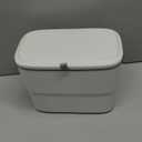 ELPHECO Kitchen Compost Bin with Lid 1.8 Gallon Hanging Trash Can with Lid, 7 Liter Wall-Mounted Garbage Can for Kitchen Cabinet Door, Small Under Sink Trash Can for Cupboard, Bathroom, Office