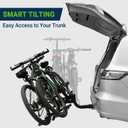 Bike Rack Hitch, 2 Bike Rack for Hitch, Hitch Mount Bike Rack for Car SUV Truck, 160 lbs Capacity, Foldable Tilt-Away Trailer Hitch Bike Rack for E-Bikes and Fat Tire Bikes, Fits 2" Receiver