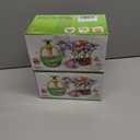 2 x Plunack Fabric Bouquet Craft Kits for Kids Age 4-8, Flower Bouquet Toys DIY Flowers Making Kit for Girls Flower Press Set Arts & Crafts Toys Educational Christmas Birthday Gift for Girls 3+ Year Old (Green)