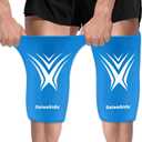 Extended Leg Knee Ice Pack Wrap for Injuries Compression, Reusable Gift Soft Gel Freeze Knees Brace for Swelling Replacement Surgery, Cold Therapy for Arthritis, Meniscus Tear (Knee-Blue-2 Pack)