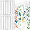 38 Pcs Tampon Tube Set Included Plastic Travel Tube Containers for Women Tampon Reusable Wrappers(Geometric Style)