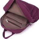 Tanweibago Mini Nylon Women Backpacks,11L Small Ladies backpacks Casual Lightweight Women Shopping Travel Daypack (Purple)