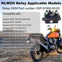 63P-81950-00-00 Relay for Yamaha 4 Stroke Outboard 4 Stroke Engine F150 & 250 40HP 50HP 60HP 75HP 90HP 115HP 150HP 200HP 225HP 250HP TRM6003 Boat Trim Relay 2 Pins Replace 63P819500000 TRM6003