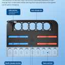 i-Blason Charging Dock Storage Base for Nintendo Switch 2 JoyCon Controllers [9 Game Card Slots] [Ambient Lighting] All-in-one Charging Station Storage Stand Organizer with USB Charging Cable (Black)