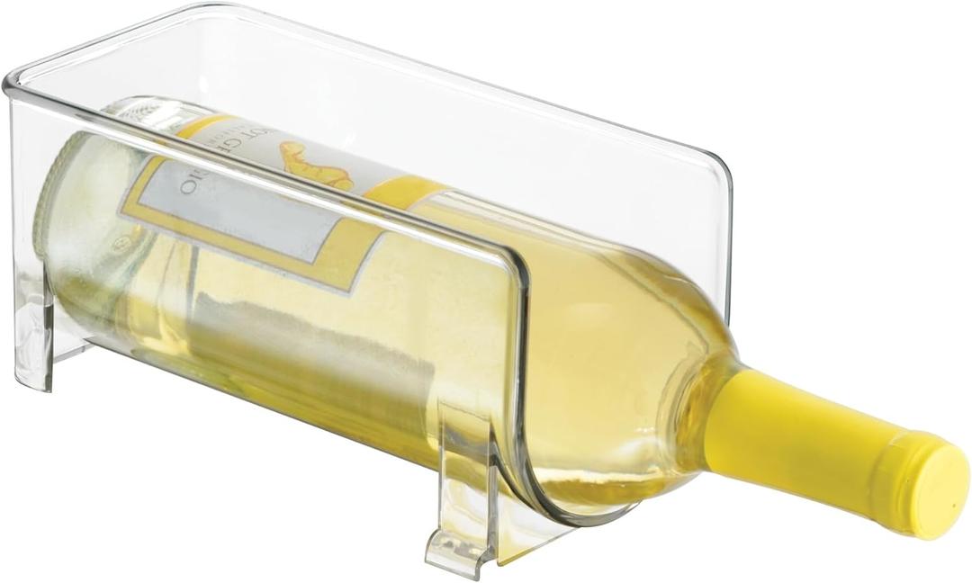 iDesign Stackable Bottle Holder for Water or Wine Bottles Clear