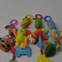 HAHA Baby Toys for 0 3 6 9 to 12 Months, Soft Hanging Crinkle Squeaky Sensory Learning Toy Infant Newborn Stroller Car Seat Crib Travel Activity Plush Animal Wind Chime with Teether for Boys Girls