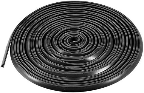 uxcell Edge Trim U Seal Extrusion, Silicone Black U Channel Edge Protector Sheet Fits 0.1-1.5mm Edge 5M/16.4Ft Length