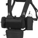 Tactical Chest Mini Rig 1000D Quick Release Multifunctional Tactical Vest Outdoor with Multi-Pockets