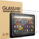 [2-Pack] All-New Fire HD 10 2021 Screen Protector, HD Anti-Scratch Anti-Fingerprint 9H Hardness Tempered Glass (10.1 Inch), for 2021/2023 Released