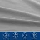 Deep Pocket King Sheet Set for Air Mattress - Extra Deep Pocket King Bed Sheet Set - 3Pcs Side Storage Pocket Fitted Sheet & Pillowcases Easily Fits 16in to 24in Pillow Top Air Bed Mattress(Grey)
