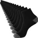 20 Pairs Ankle Socks For Men - Lightweight Mens Socks Size 8-12 Thin Casual Quarter Bulk Socks