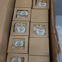 Jingmore 50 Sets Wedding Candles Favors Bridal Shower Thank You Gifts for Guest Rustic Wood Candle Holders Bulk Tealight Holder(Light Brown)