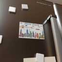 3 x City Themed Artwork Magnet Collection by Beary Blu - Designed in The USA, Collectible Souvenirs Gifts 2.5" x 3.5" (New York)