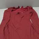 YMDUCH Women's Sexy Long Sleeve Sweetheart Neck A-line Ruffle Hem Party Club Mini Dress (Medium, Winered)