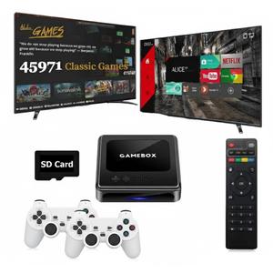 Retro Game & TV Super Console,with 40,000+ Games, Compatible with 40+ emulators, Game Emuelec 4.5/TV Android 9.0 Dual System, Supports 1080P,BT5.0 (128GB(40000+Games)