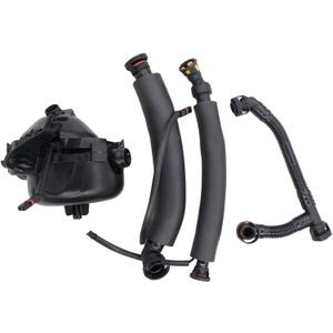 Crankcase Vent Ventilation Valve Breather Hose Kit Compatible With 2006-2007 BMW 325i 325xi 330i 330xi 525i 525xi 530i 530xi Z4 E90 E91 E60 E61