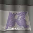 Geyee 12 Pcs 3D Large Butterfly Party Decoration 12 Inch 10 Inch Big Butterfly Centerpieces for Tables Baby Shower Birthday Wedding Hanging Decoration(White and Purple)