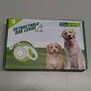 360 Tangle-Free Retractable Dog Leash, Heavy Duty Reflective Nylon Tape Lead 10 ft Long, up to 44lbs, One Touch Quick-Lock Braking System & Anti-Slip Handle (White-Gray, Small)