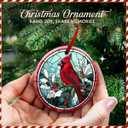 2 x Cardinal Christmas Ornament 2026 - Memorial Gifts for Loss of Loved One, Remembrance Ornaments for Christmas Tree - in Loving Memory Decor, Xmas Sympathy Gifts for Family, Dad, Mom