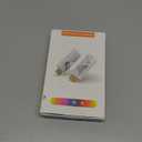 Wireless HDMI Transmitter and Receiver 382FT/100M, 2.4G+5G Plug & Play Wireless HDMI Extender Kit 4K Decode for Video and Audio to Monitor from Laptop (1TX+1RX 382FT) White