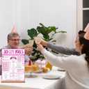 40th Birthday Party Decorations for Women, Sweet Pink Glitter in 1985 Birthday Decor Poster Acrylic Table Sign, 40th Birthday Party Supplies, Double-Sided